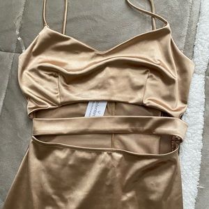 👏👏Windsor Gold Cutaway Dress L